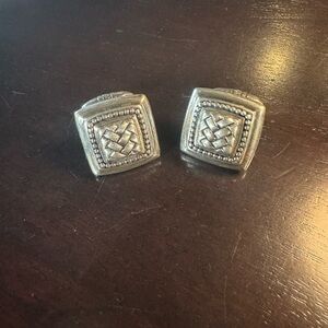 Scott Kay Equestrian Fashion Collection Framed Sterling Silver Cufflinks